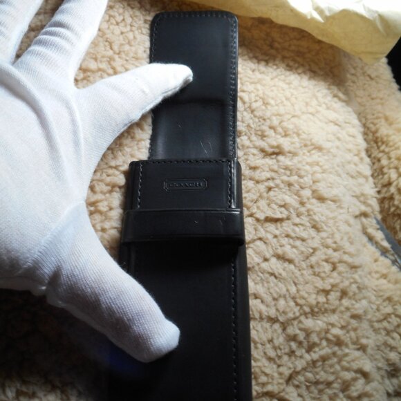 **SOLD** Vintage Coach Pen Case NIB in Black, 8592 / 4592 - Picture 10 of 15